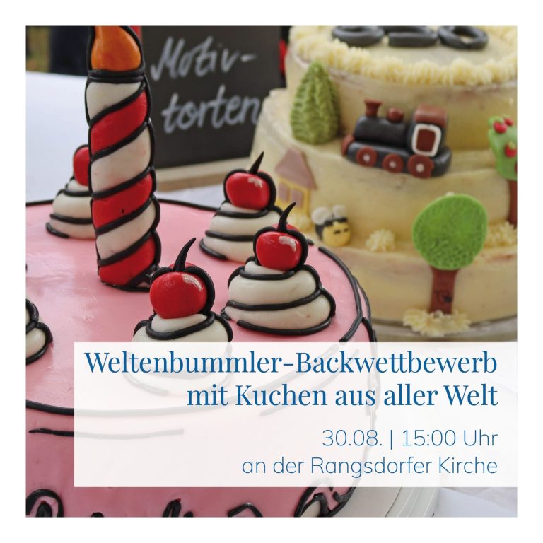 Bunte Torten und Kuchen für einen Backwettbewerb.